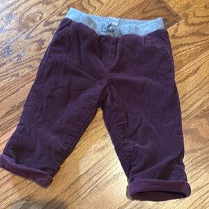 Janie and Jack Burgundy Corduroy Pants